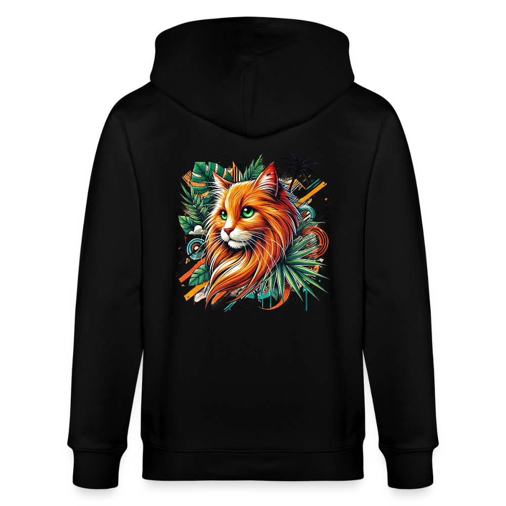 Garfield -  Unisex Bio-Kapuzenjacke - Schwarz