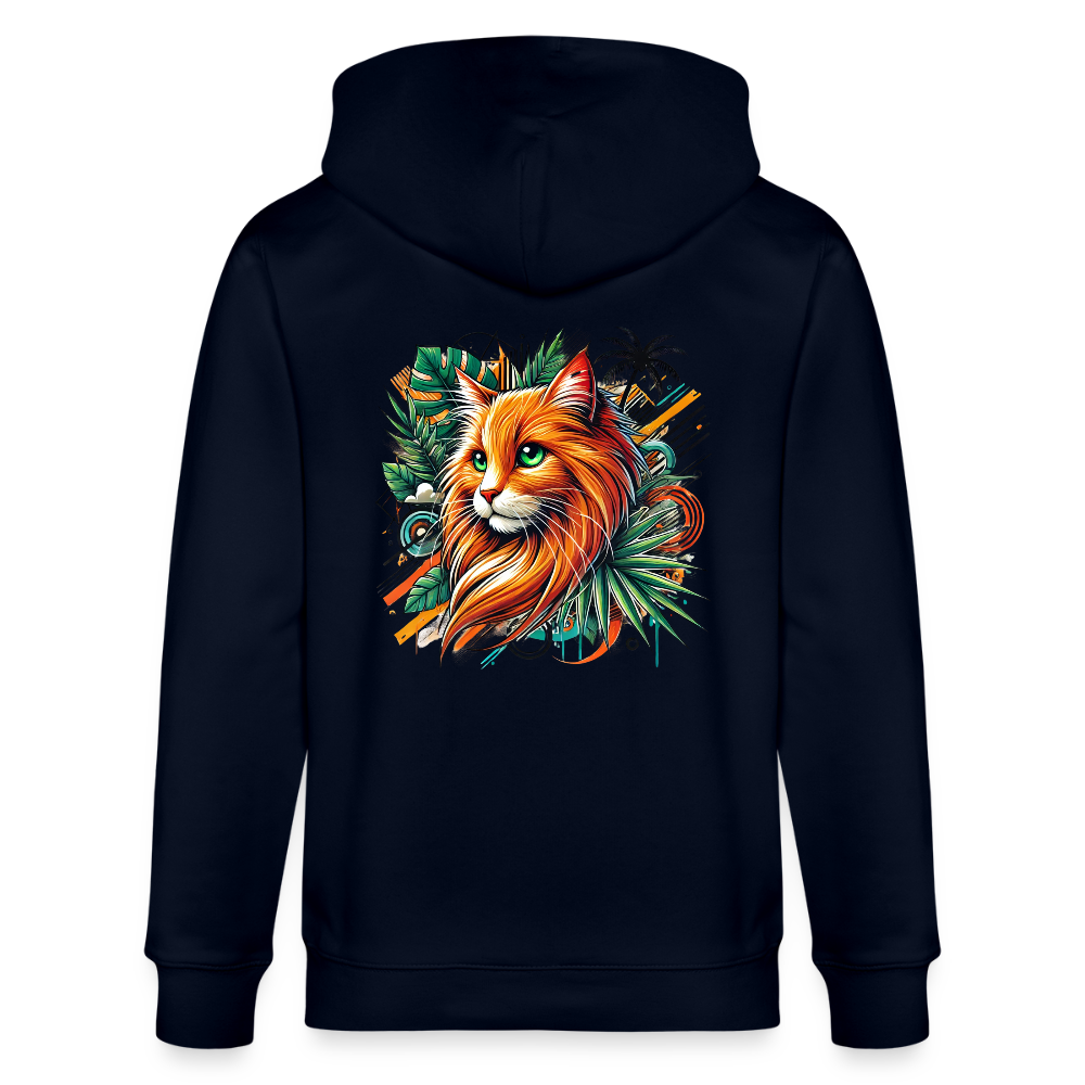 Garfield -  Unisex Bio-Kapuzenjacke - Navy