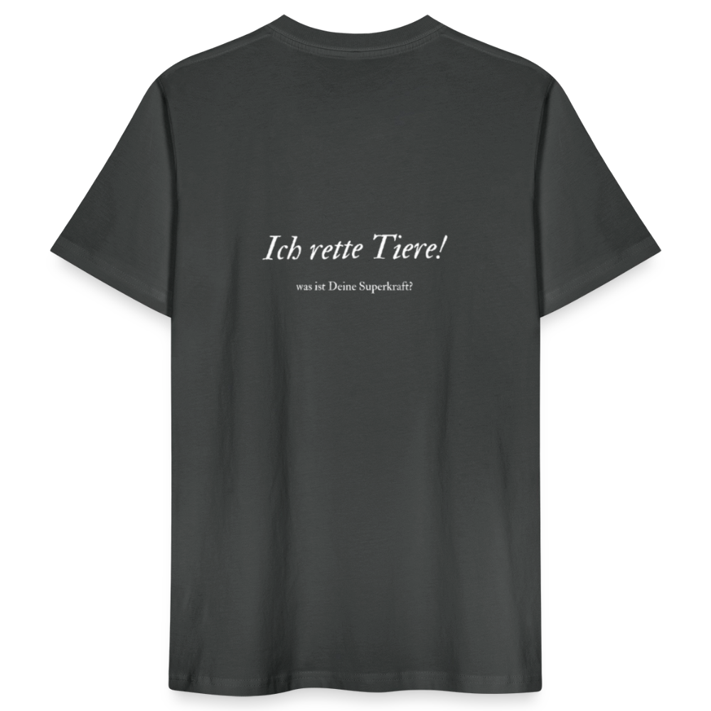 Superhelden... - Unisex Bio Shirt - Anthrazit