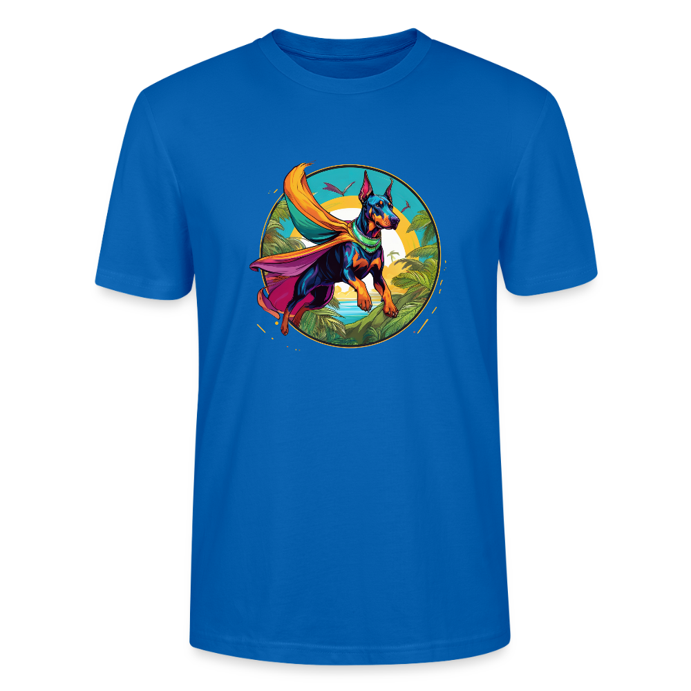 Superhelden... - Unisex Bio Shirt - Pfauenblau