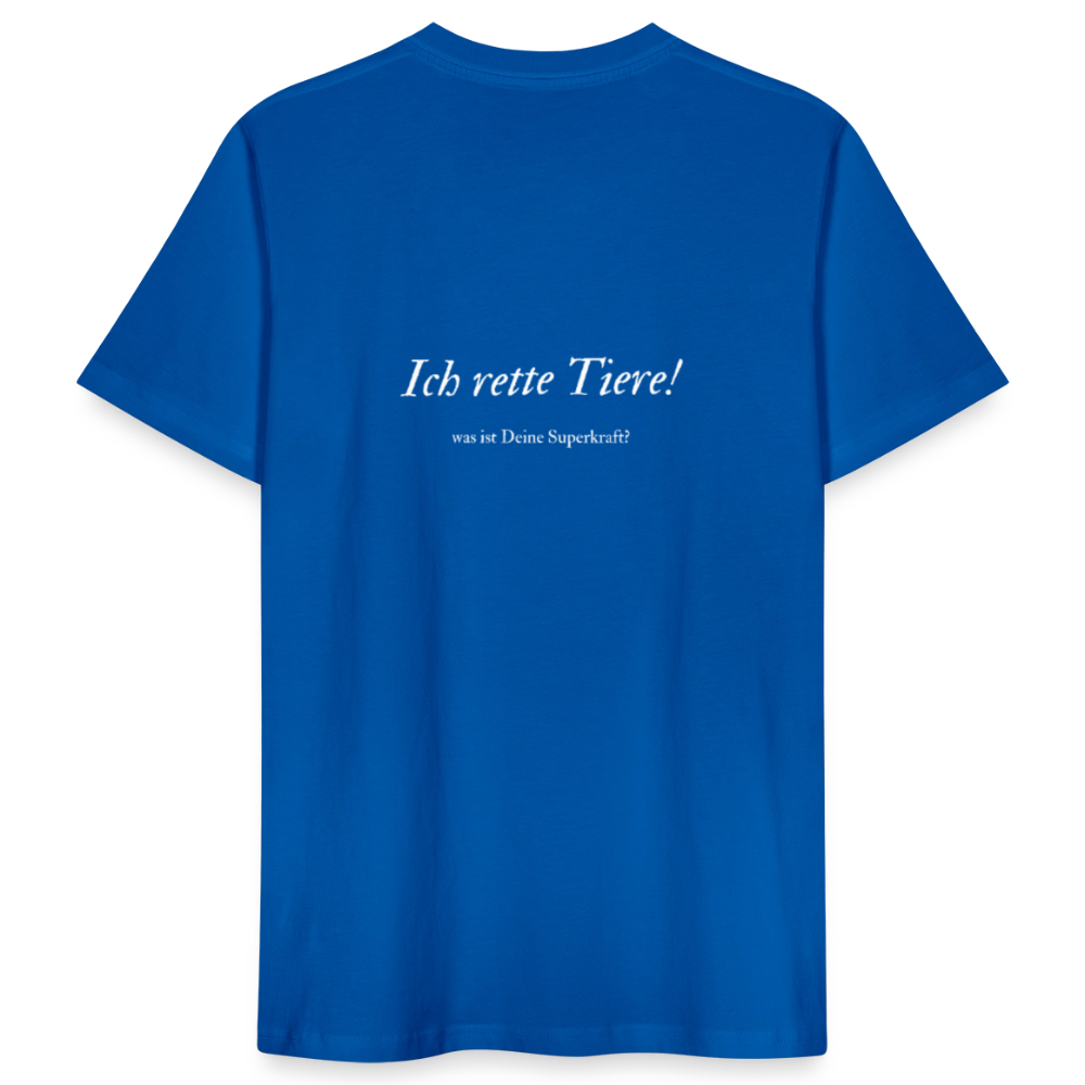 Superhelden... - Unisex Bio Shirt - Pfauenblau