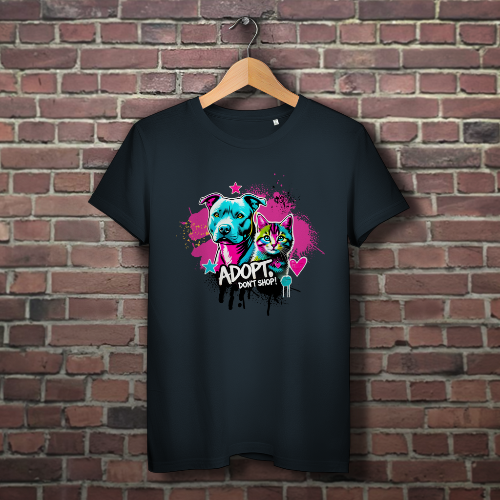 Adopt don't Shop - Damen Premium Bio T-Shirt - PetArt