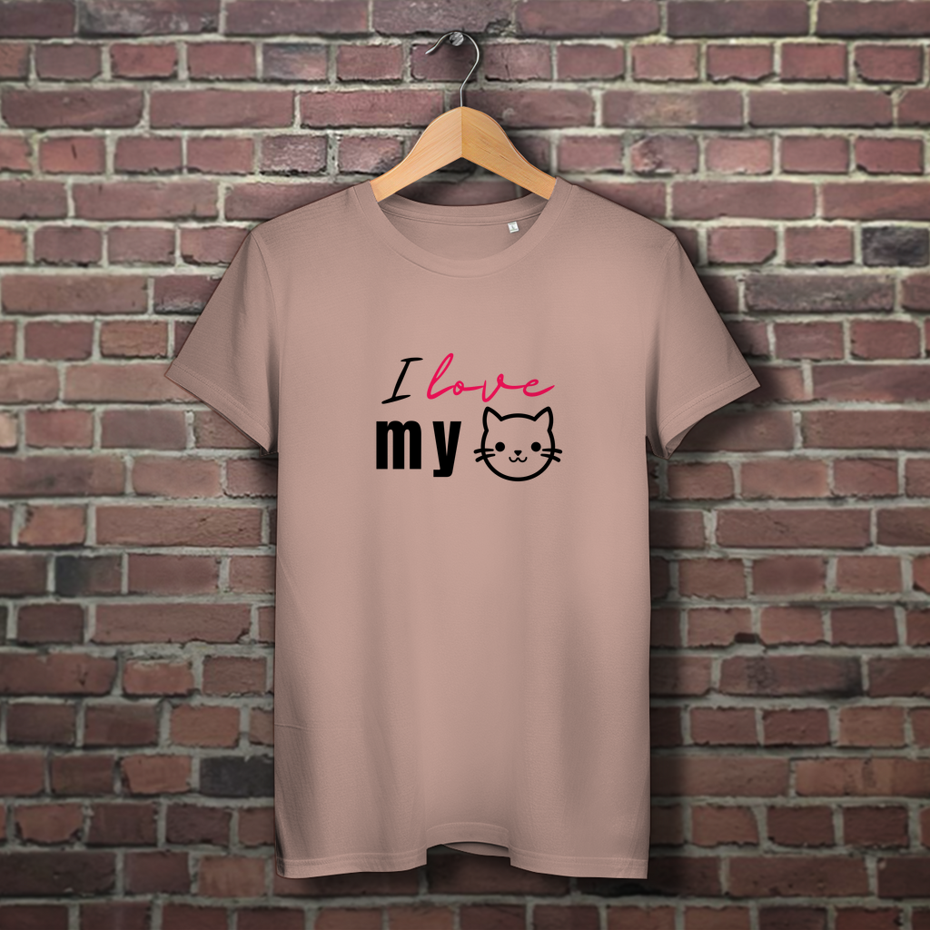 I love my Cat - Damen Premium Bio T-Shirt - PetArt