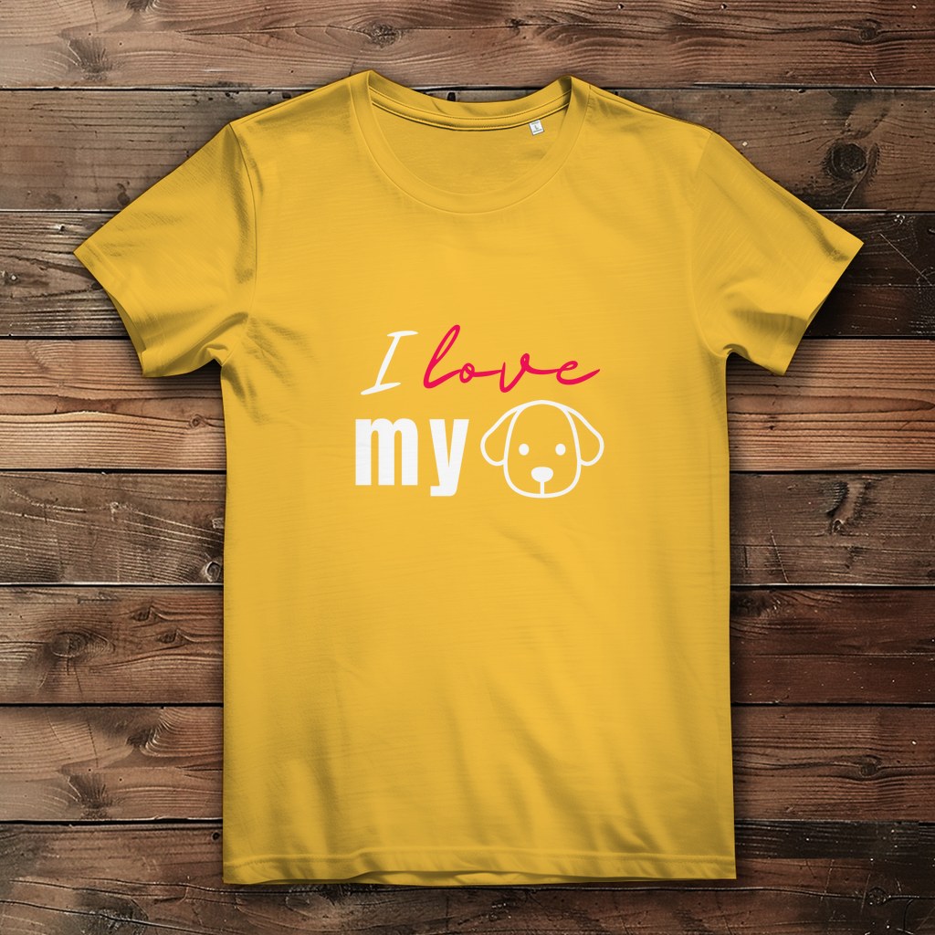 I Love my Dog - Damen Premium Bio T-Shirt - PetArt