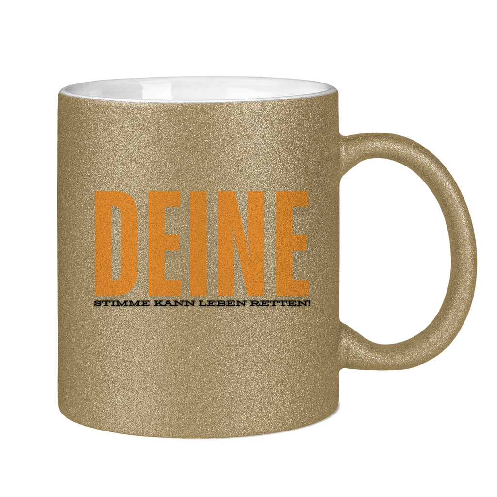 Glitzertasse Deine Stimme.... - PetArt