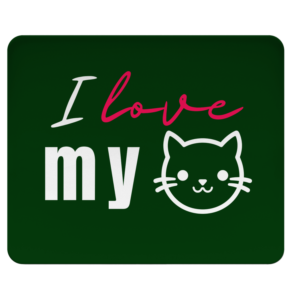 I love my Cat - Mousepad - PetArt