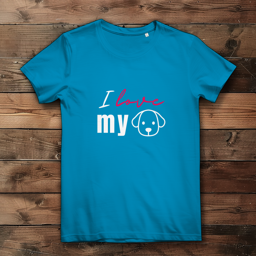 I Love my Dog - Damen Premium Bio T-Shirt - PetArt