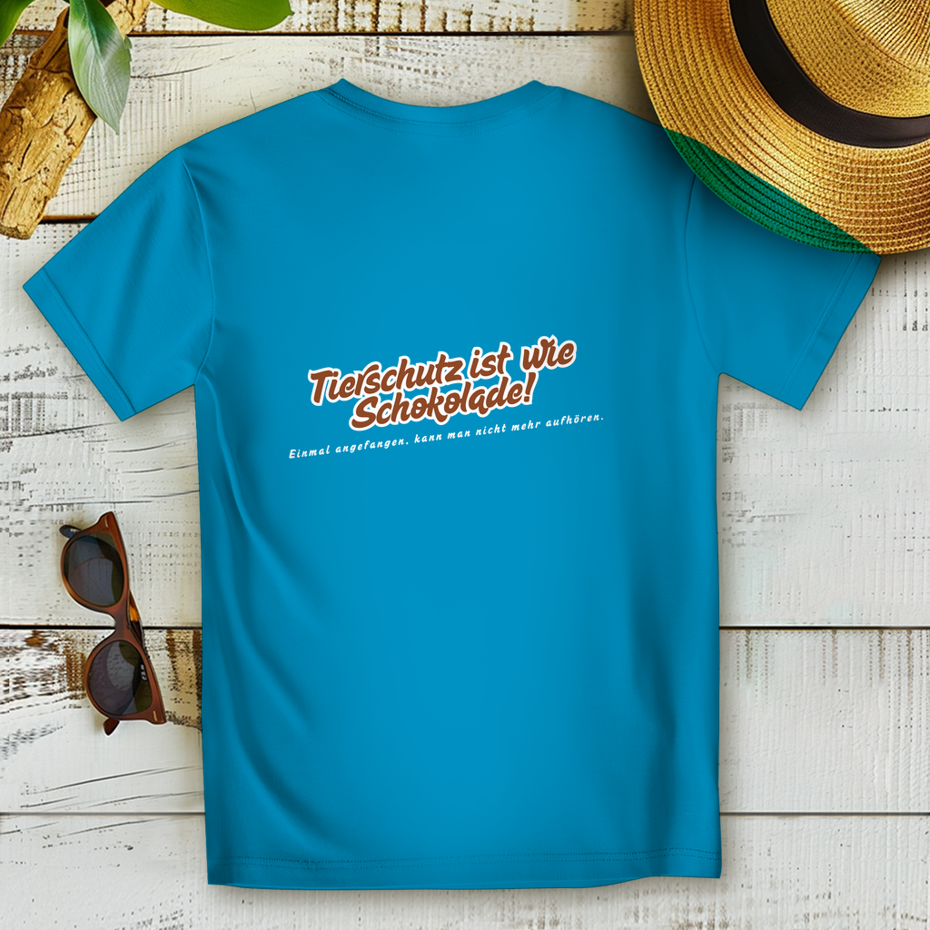 Tierschutz ist wie Schokolade - Damen Premium Bio T-Shirt Tierschutz ist wie Schokolade - PetArt
