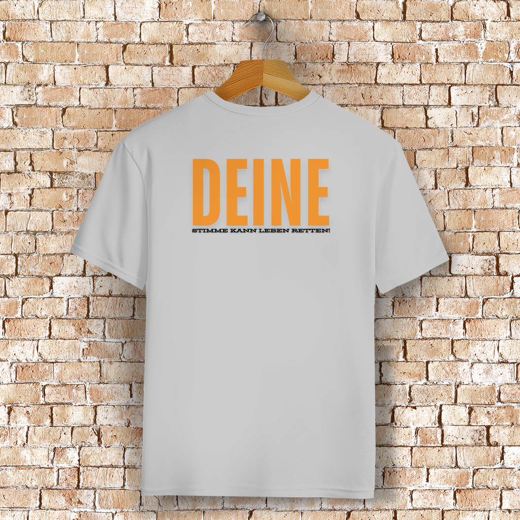 Unisex T-Shirt - "Deine Stimme kann Leben retten" - PetArt
