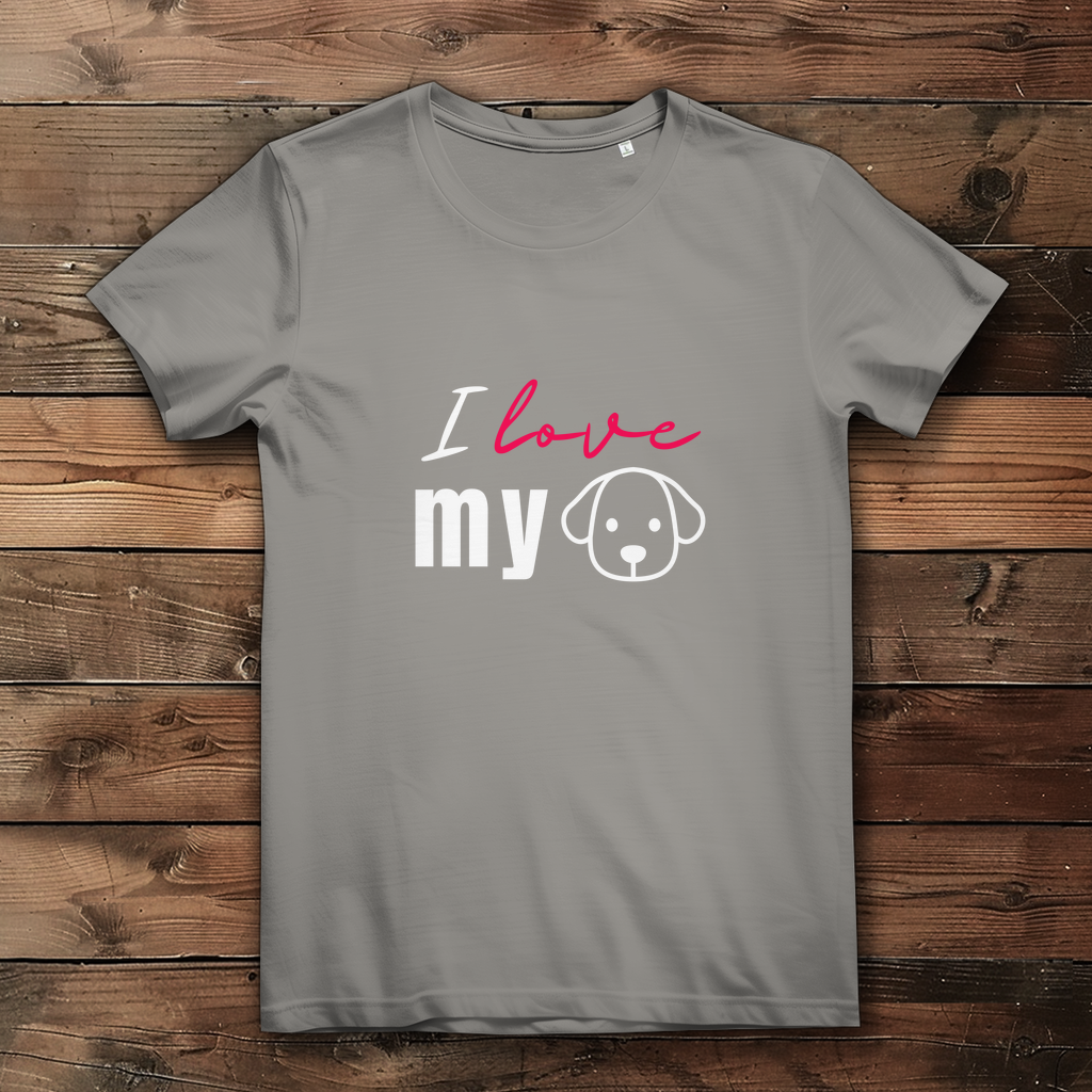 I Love my Dog - Damen Premium Bio T-Shirt - PetArt