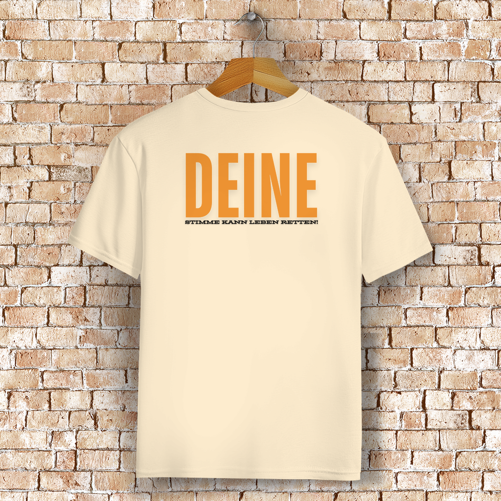 Unisex T-Shirt - "Deine Stimme kann Leben retten" - PetArt