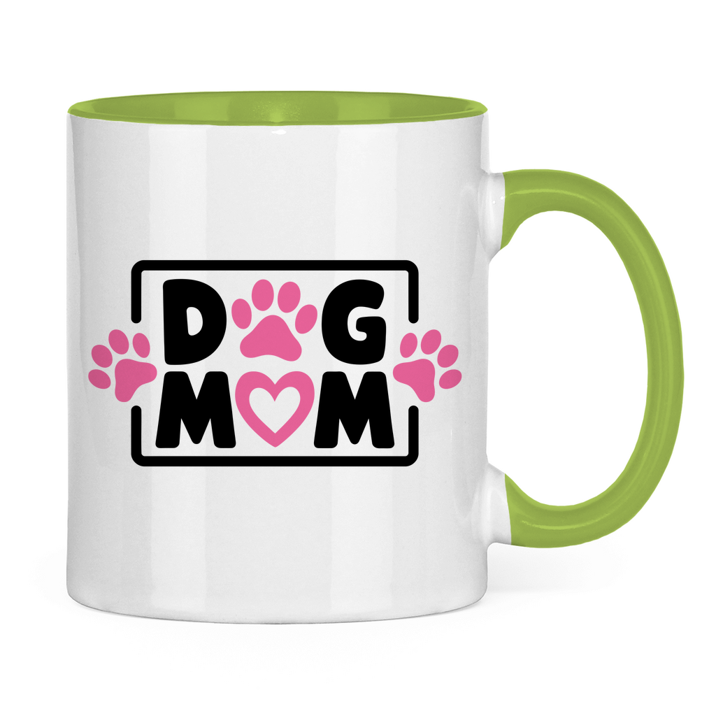 Dog Mum - Tasse zweifarbig
