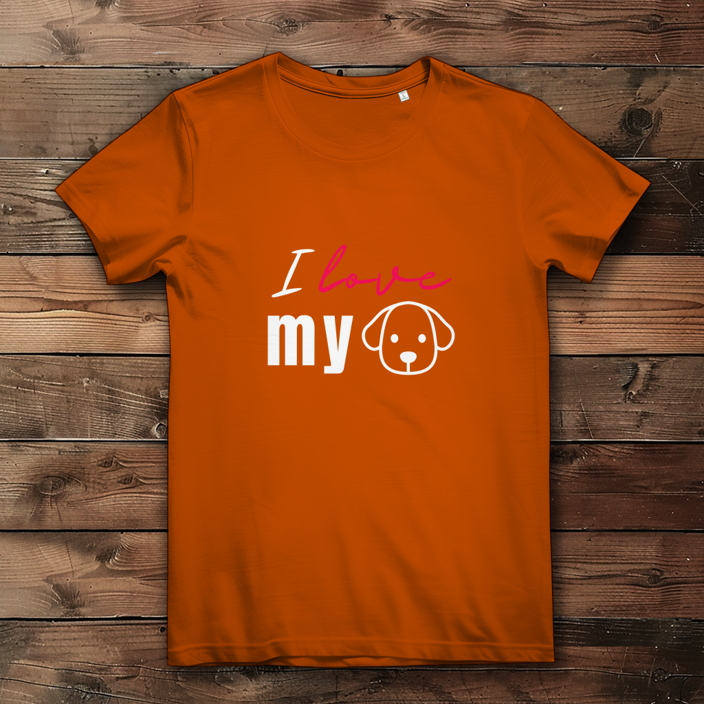 I Love my Dog - Damen Premium Bio T-Shirt - PetArt
