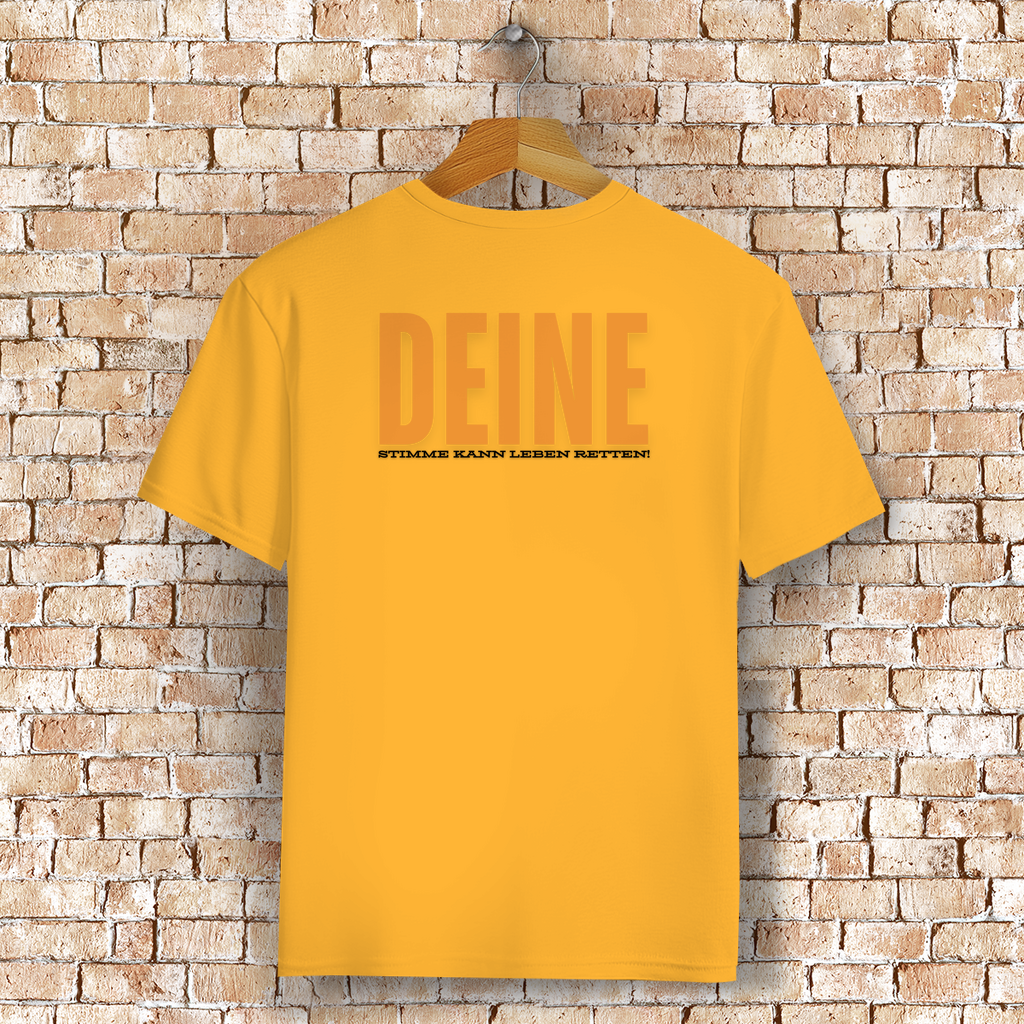 Unisex T-Shirt - "Deine Stimme kann Leben retten" - PetArt