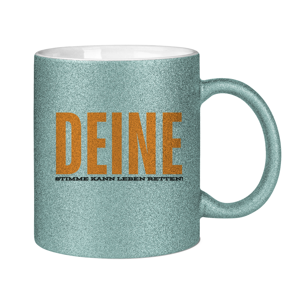 Glitzertasse Deine Stimme.... - PetArt