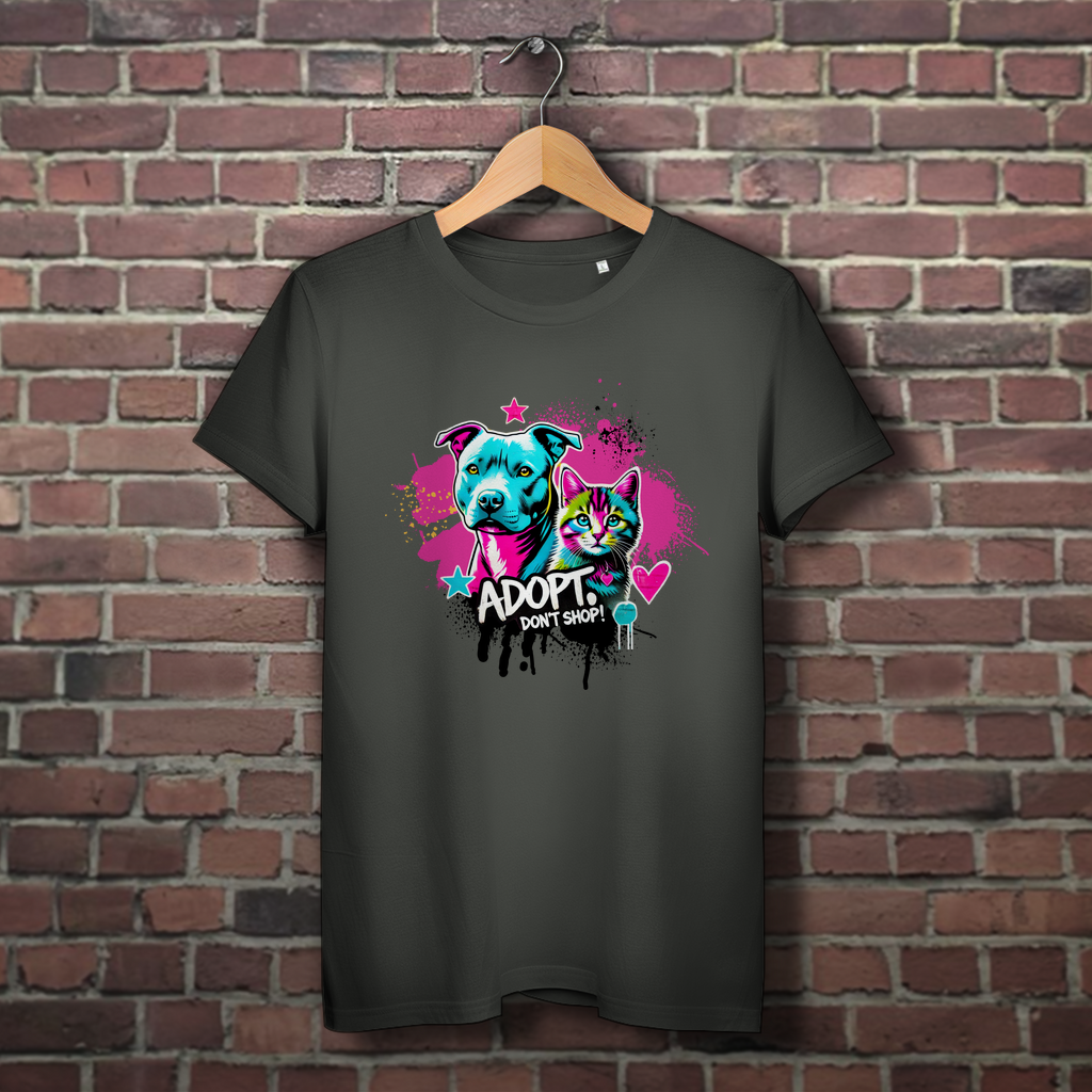 Adopt don't Shop - Damen Premium Bio T-Shirt - PetArt