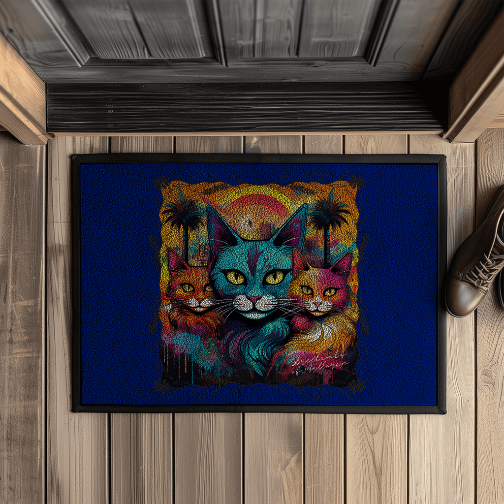 Streetcats of Mallorca - Fußmatte mit Gummirand - PetArt