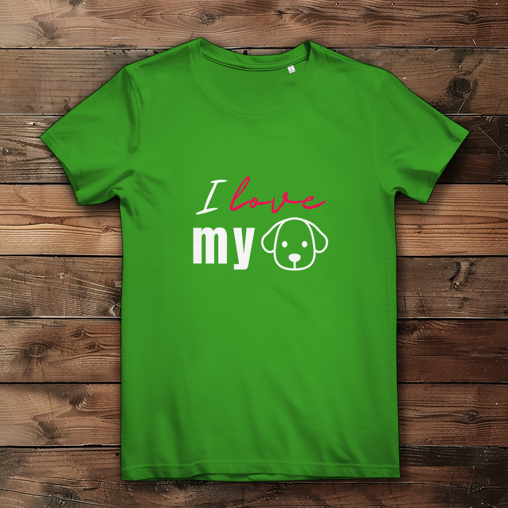 I Love my Dog - Damen Premium Bio T-Shirt - PetArt