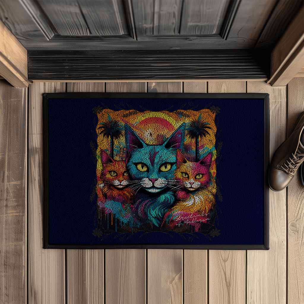 Streetcats of Mallorca - Fußmatte mit Gummirand - PetArt