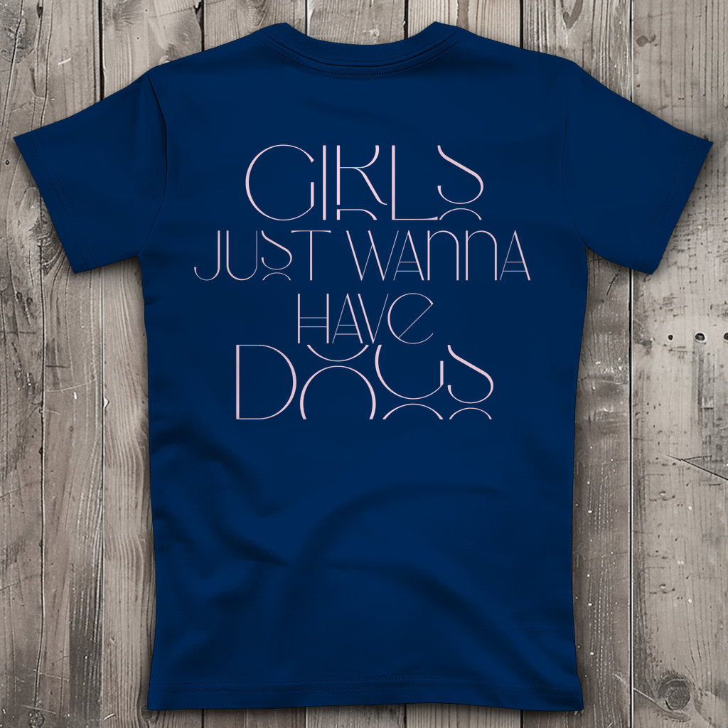 Girls just wanna have... dogs! - Damen Premium Bio V-Neck T-Shirt
