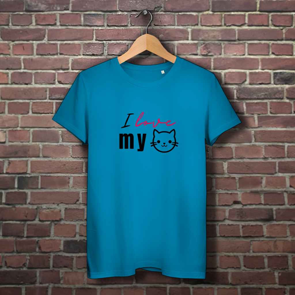 I love my Cat - Damen Premium Bio T-Shirt - PetArt