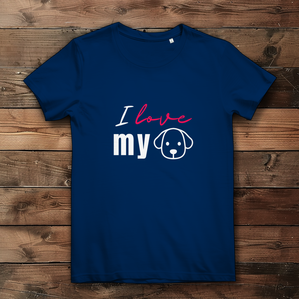 I Love my Dog - Damen Premium Bio T-Shirt - PetArt