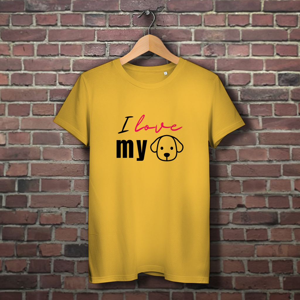 I Love my Dog - Damen Premium Bio T-Shirt I Love my Dog - PetArt
