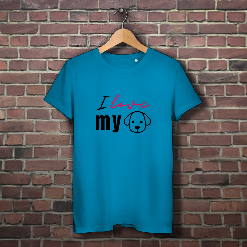 I Love my Dog - Damen Premium Bio T-Shirt I Love my Dog - PetArt