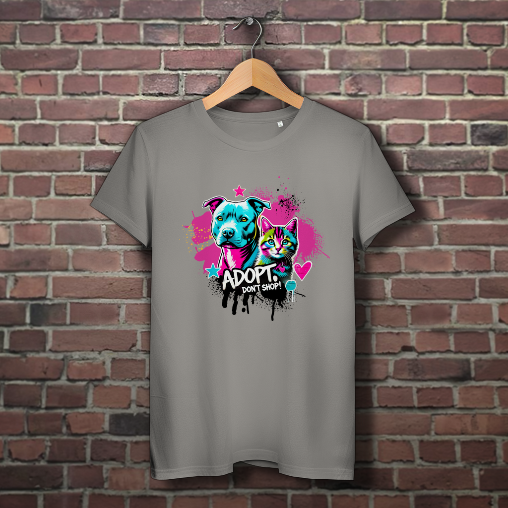 Adopt don't Shop - Damen Premium Bio T-Shirt - PetArt