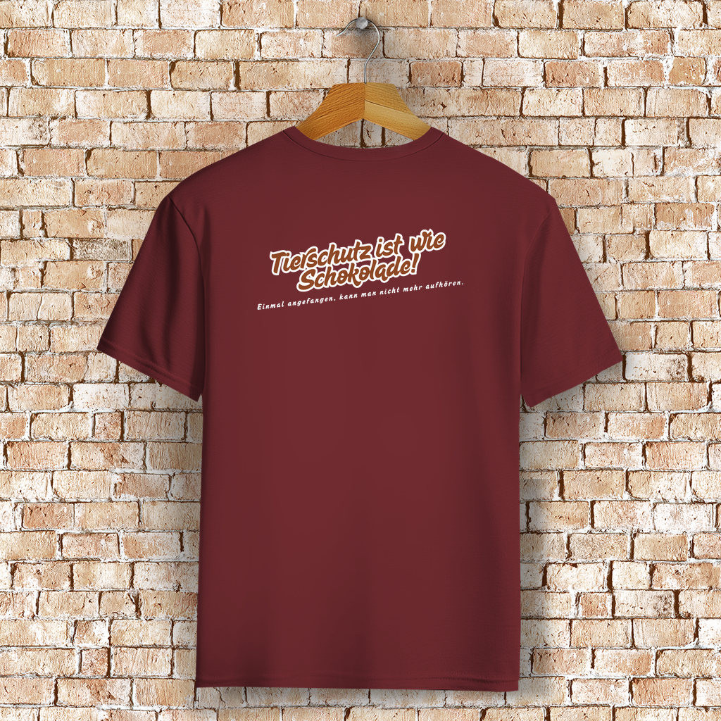 Unisex T-Shirt -  "Tierschutz ist wie Schokolade" - PetArt