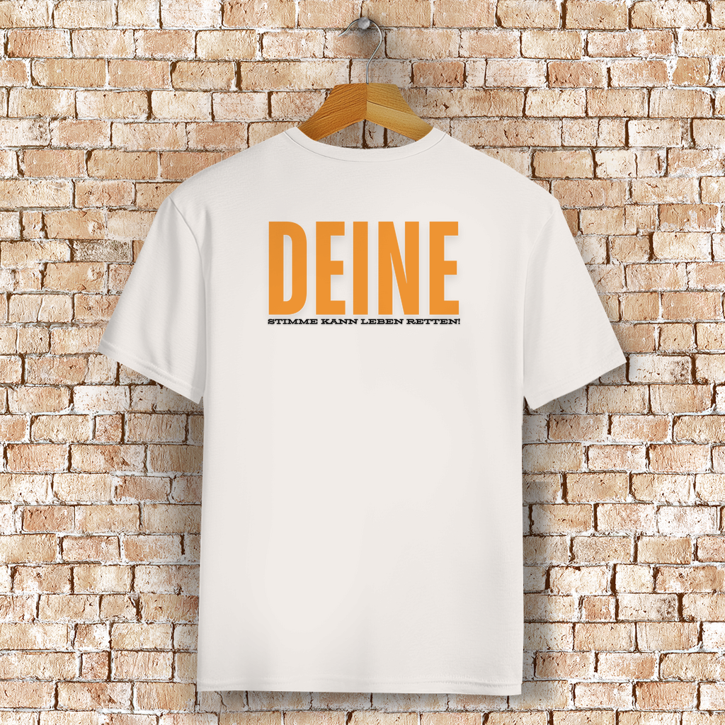 Unisex T-Shirt - "Deine Stimme kann Leben retten" - PetArt