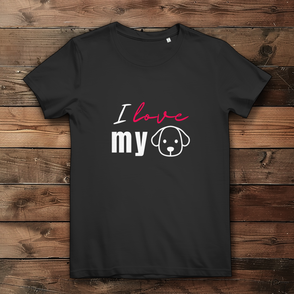 I Love my Dog - Damen Premium Bio T-Shirt - PetArt