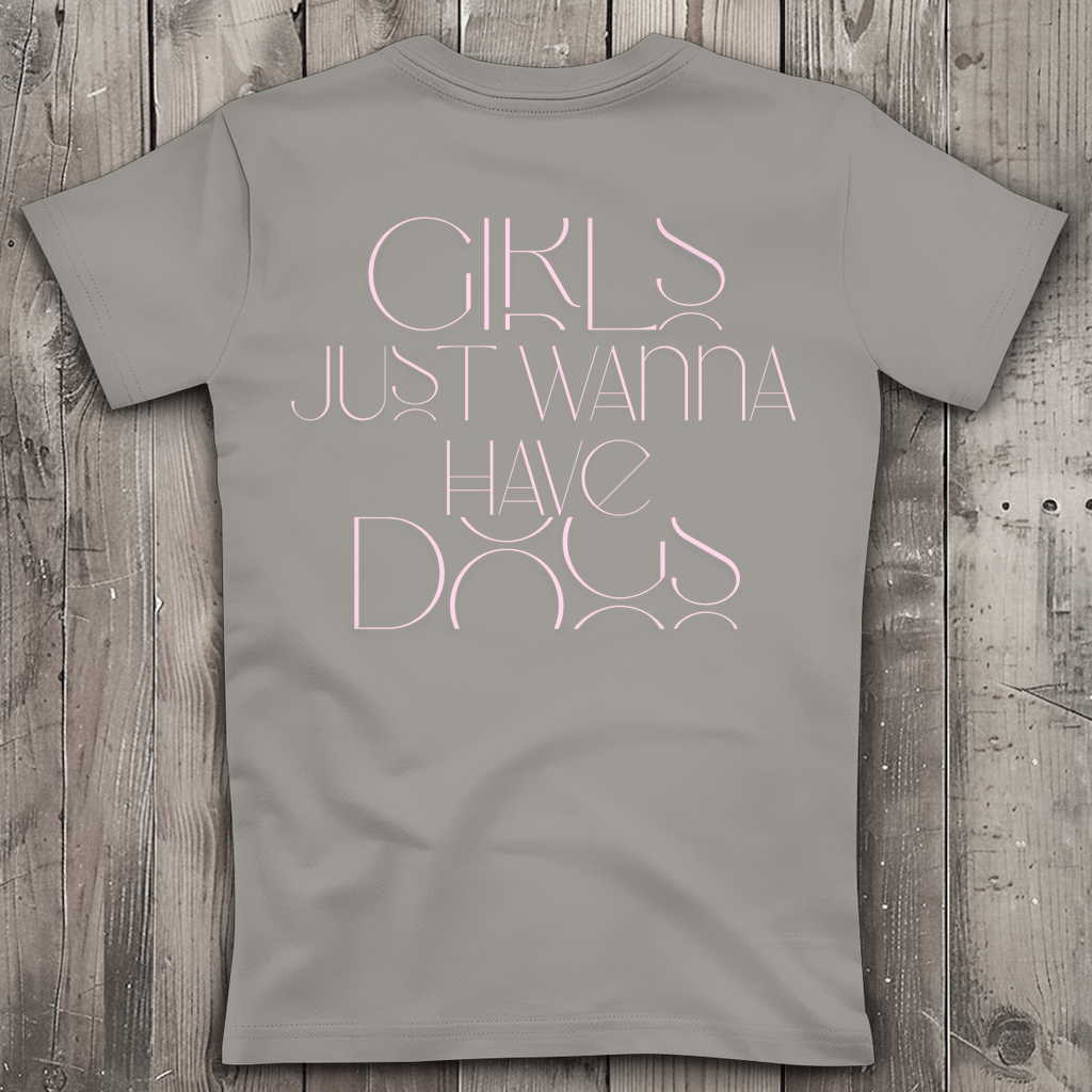 Girls just wanna have... dogs! - Damen Premium Bio V-Neck T-Shirt