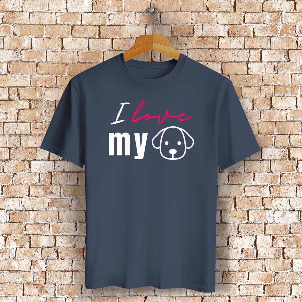 Unisex T-Shirt - "I love my Dog" - PetArt