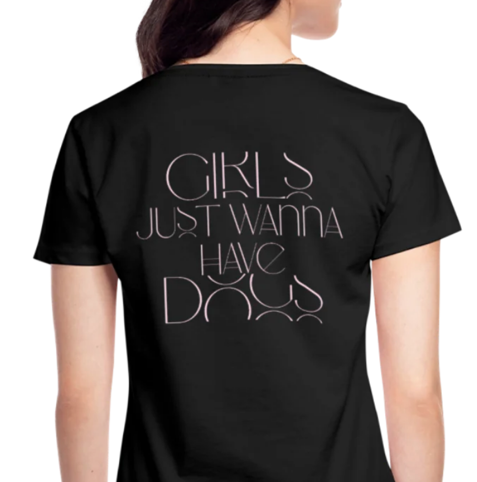 Girls just wanna have... dogs! - Damen Premium Bio V-Neck T-Shirt