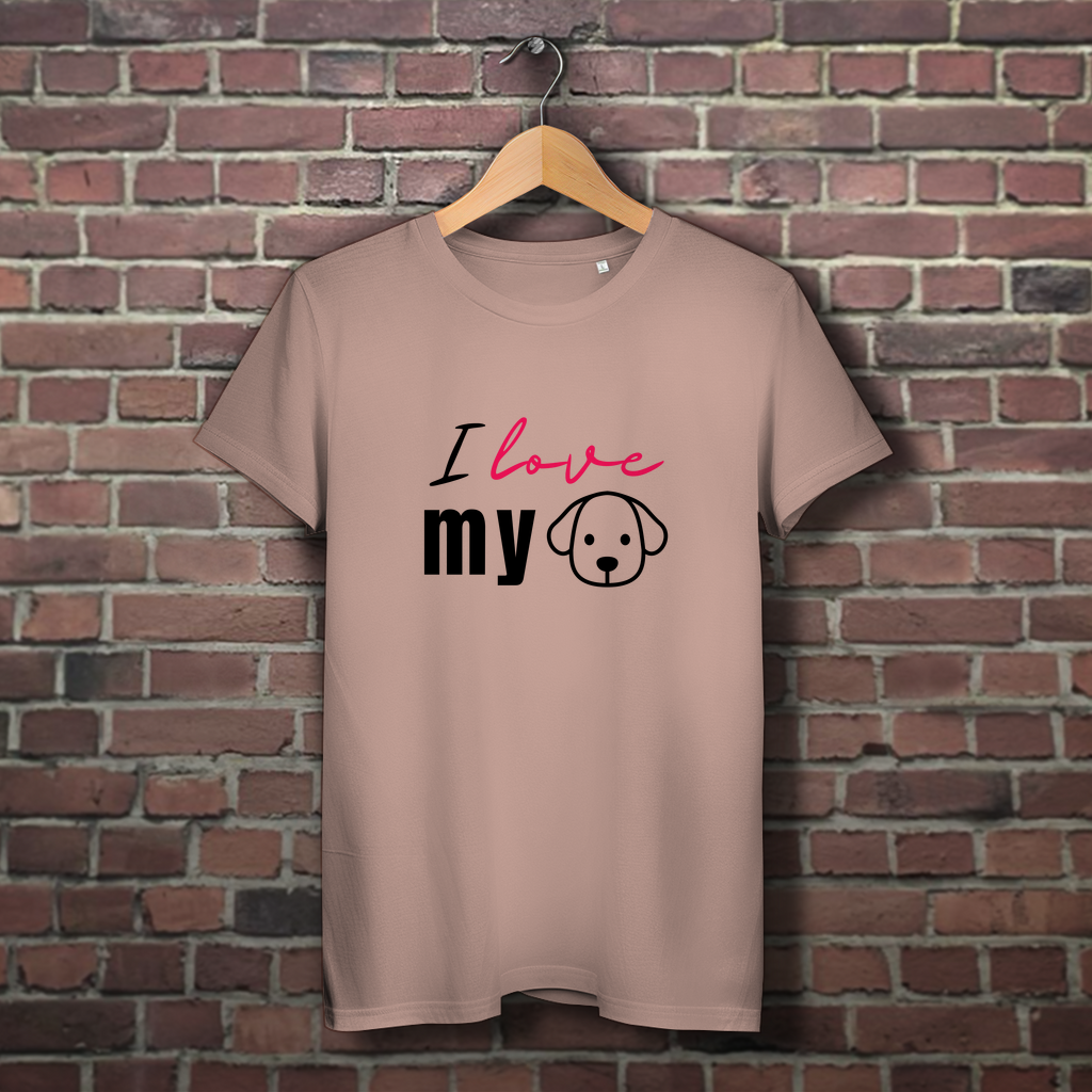 I Love my Dog - Damen Premium Bio T-Shirt I Love my Dog - PetArt