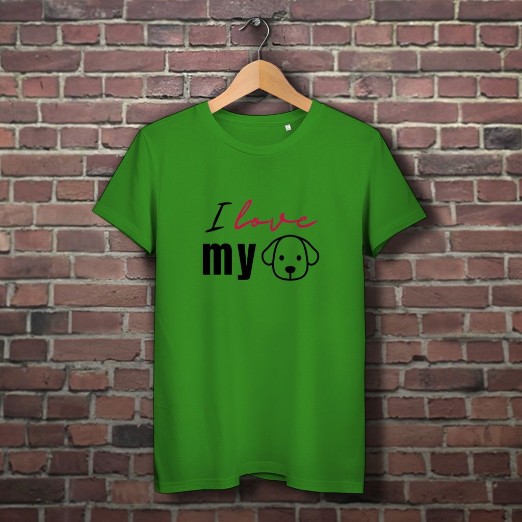 I Love my Dog - Damen Premium Bio T-Shirt I Love my Dog - PetArt