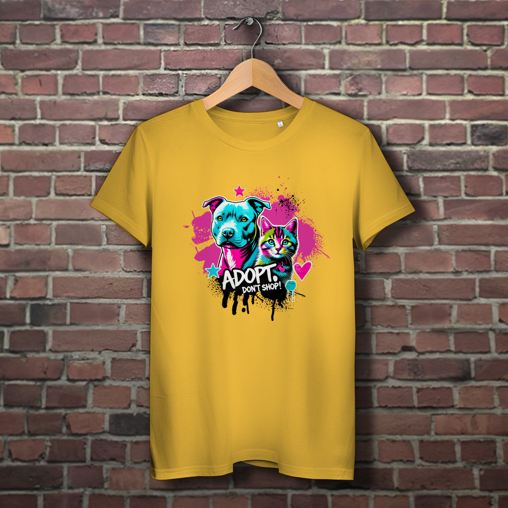 Adopt don't Shop - Damen Premium Bio T-Shirt - PetArt