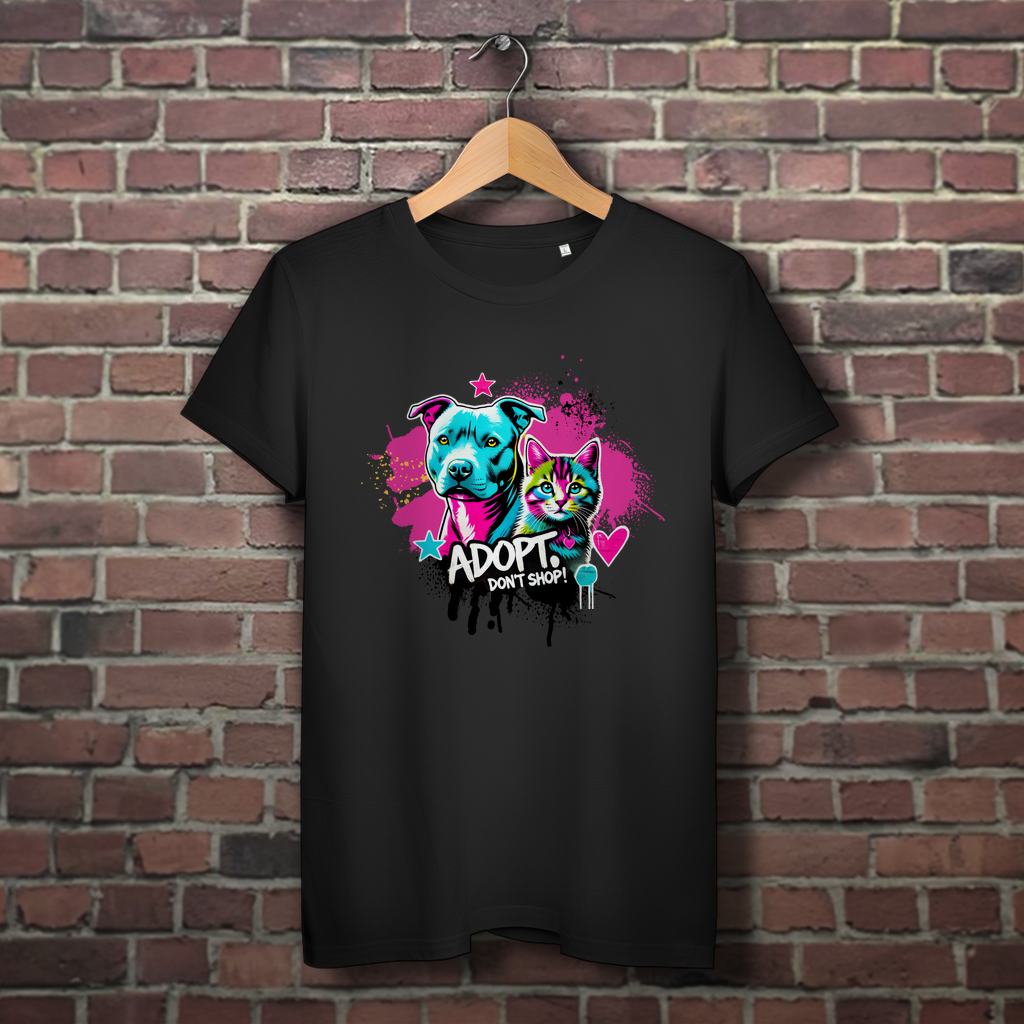 Adopt don't Shop - Damen Premium Bio T-Shirt - PetArt