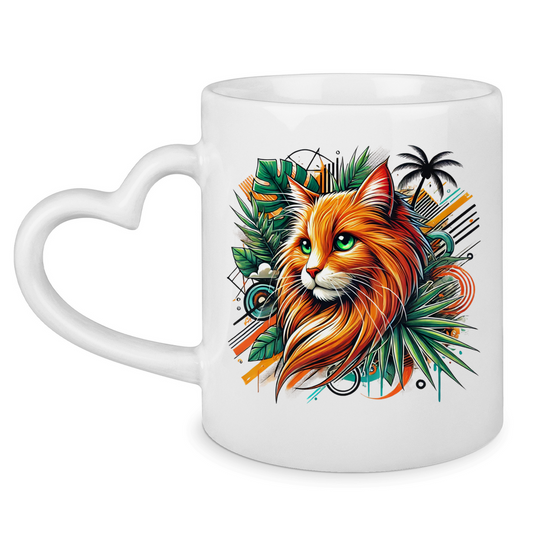 I love my Cat "Garfield" - Tasse mit Herzhenkel - PetArt