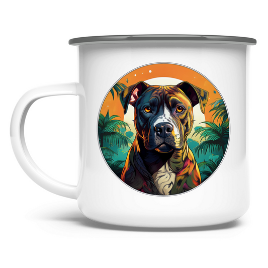 Poldi- „Es gibt keine bösen Hunde – nur schlechte Menschen!“ Emaille Tasse - PetArt