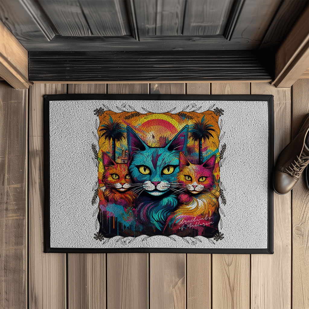 Streetcats of Mallorca - Fußmatte mit Gummirand - PetArt