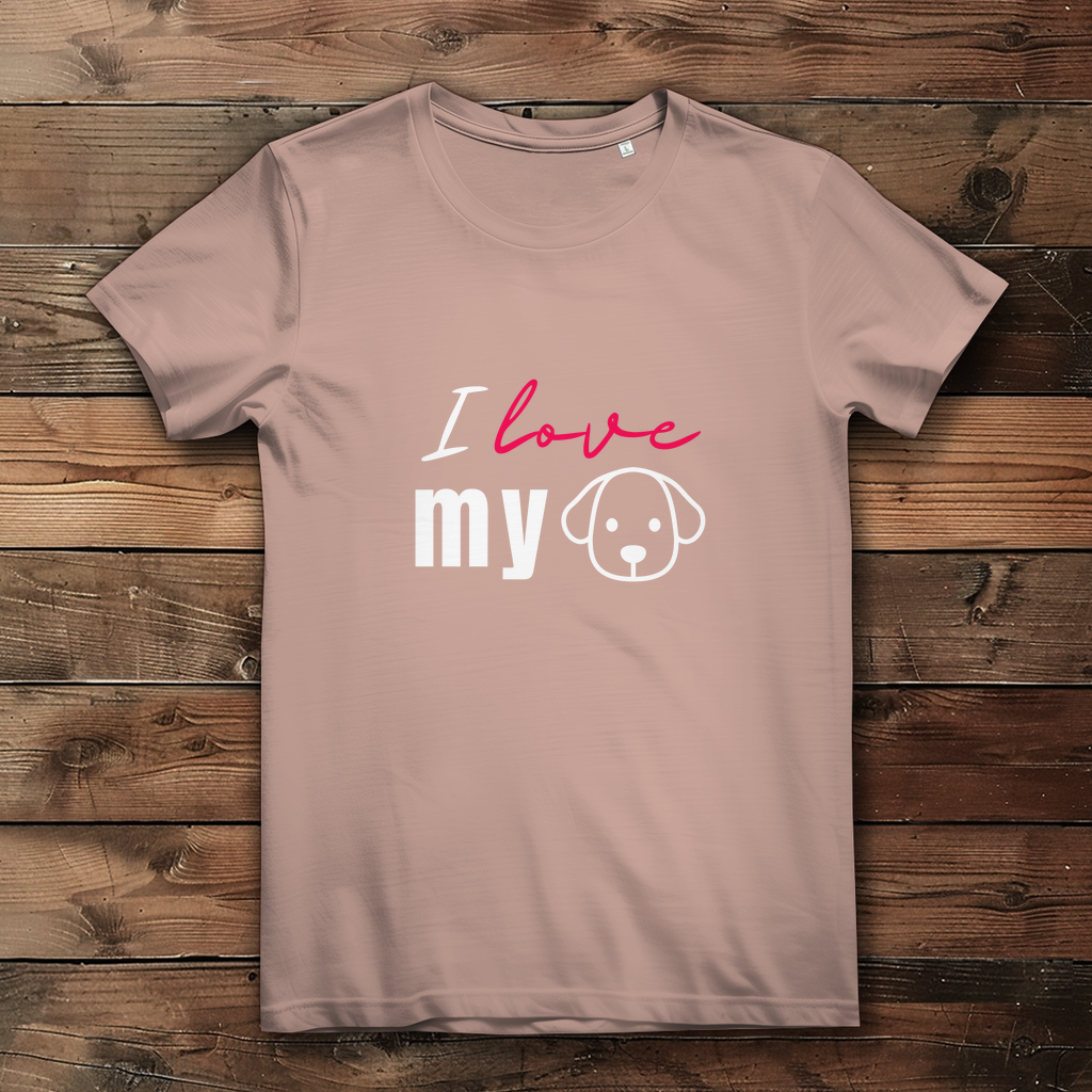 I Love my Dog - Damen Premium Bio T-Shirt - PetArt
