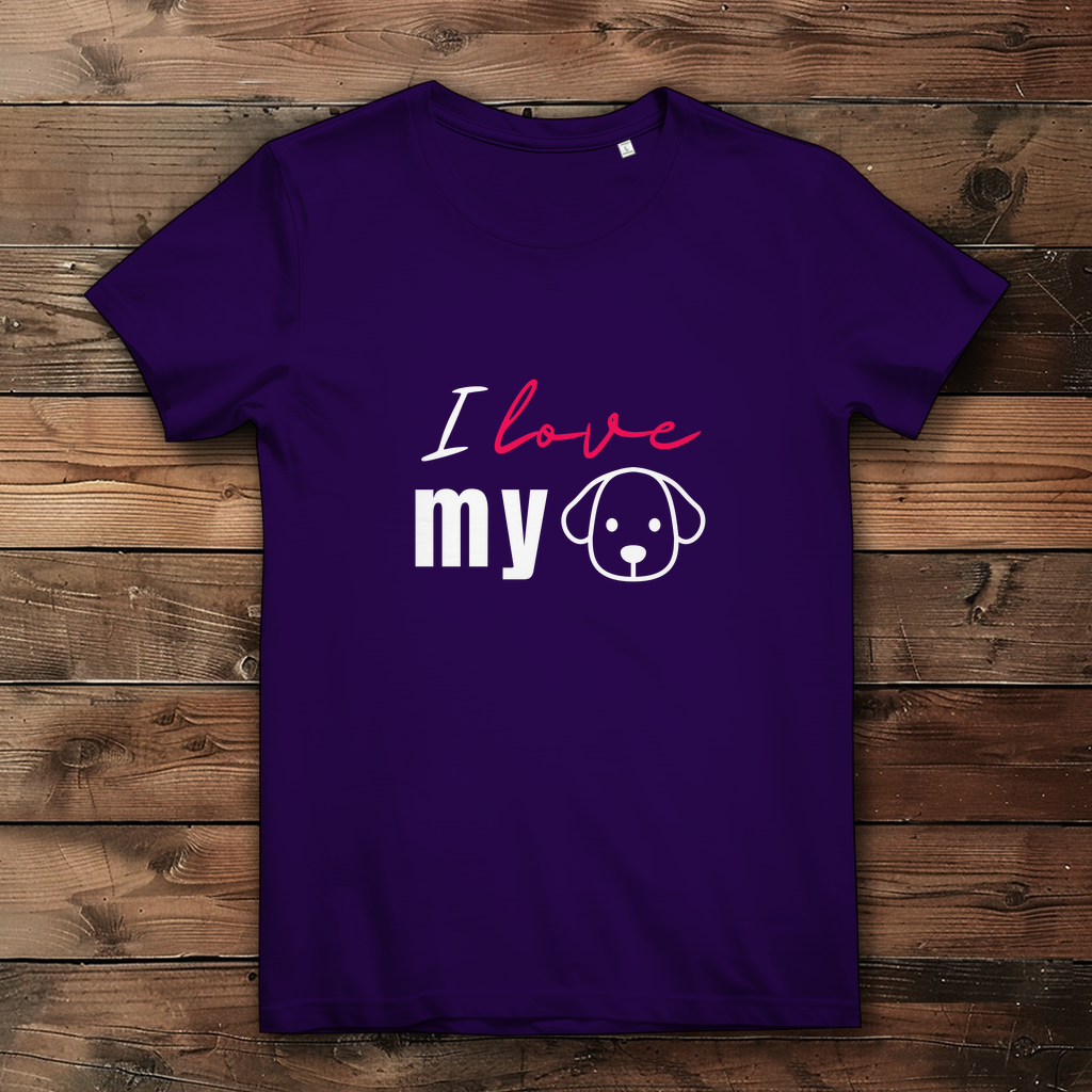 I Love my Dog - Damen Premium Bio T-Shirt - PetArt