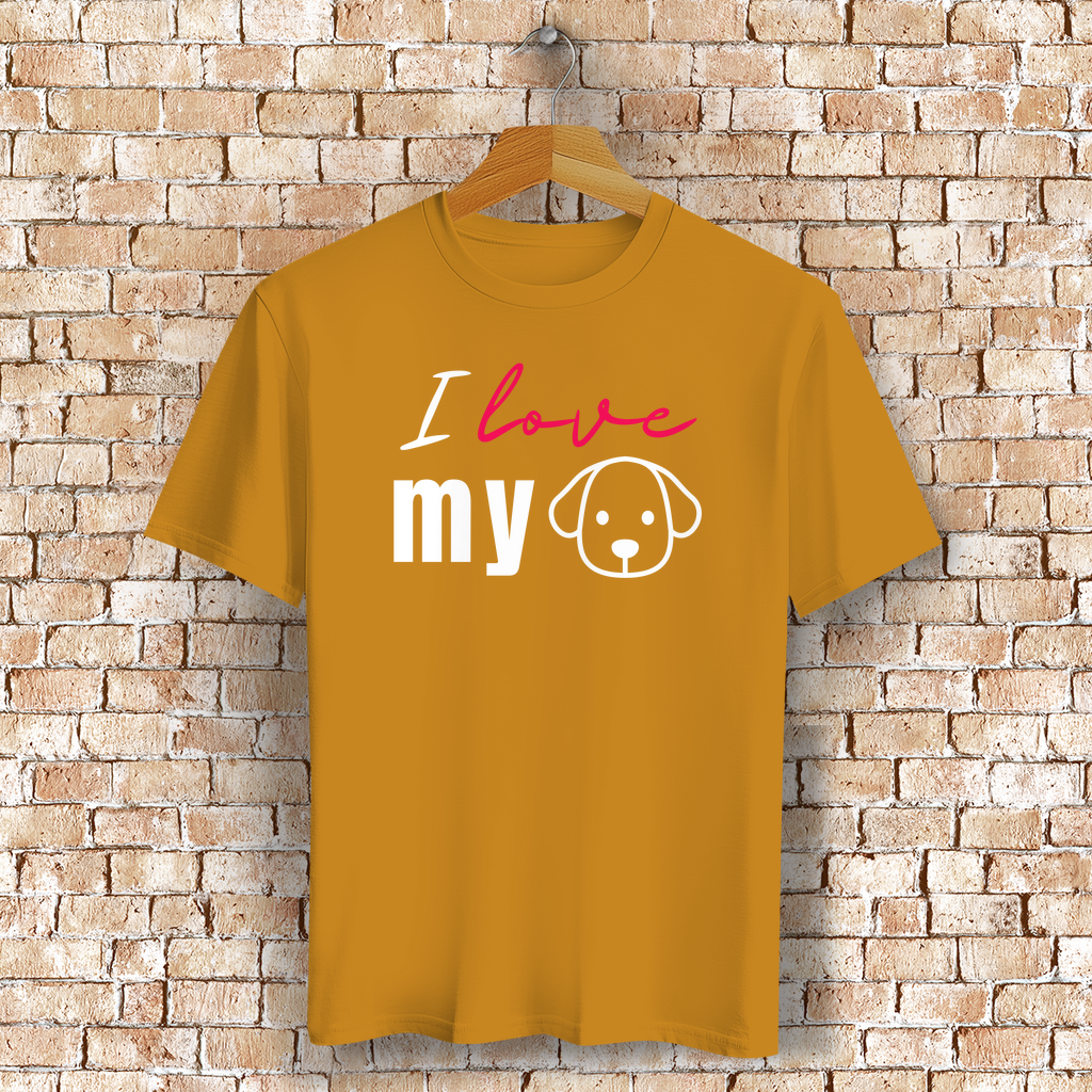 Unisex T-Shirt - "I love my Dog" - PetArt
