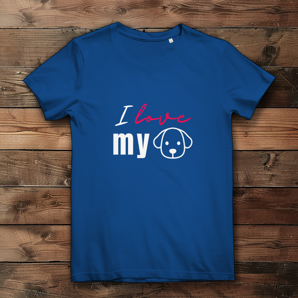 I Love my Dog - Damen Premium Bio T-Shirt - PetArt