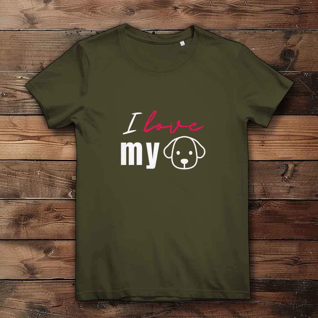 I Love my Dog - Damen Premium Bio T-Shirt - PetArt