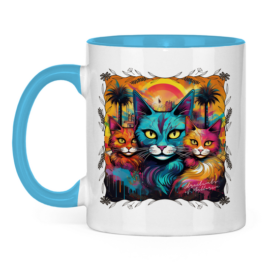 Streetcats of Mallorca - Tasse zweifarbig - PetArt
