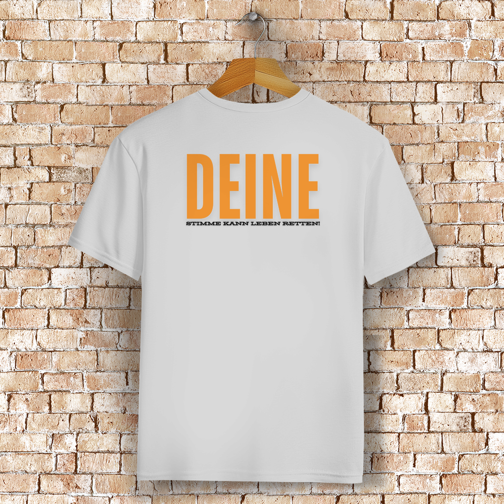 Unisex T-Shirt - "Deine Stimme kann Leben retten" - PetArt