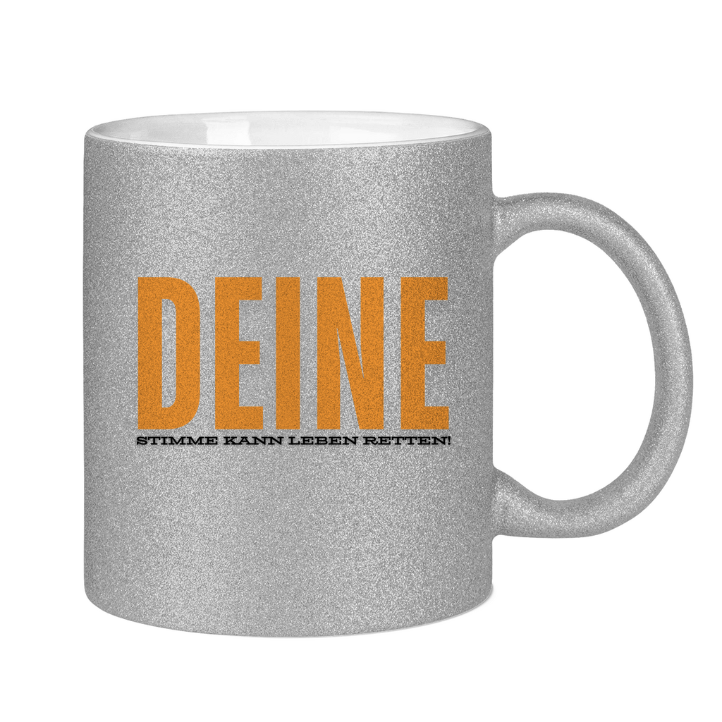 Glitzertasse Deine Stimme.... - PetArt